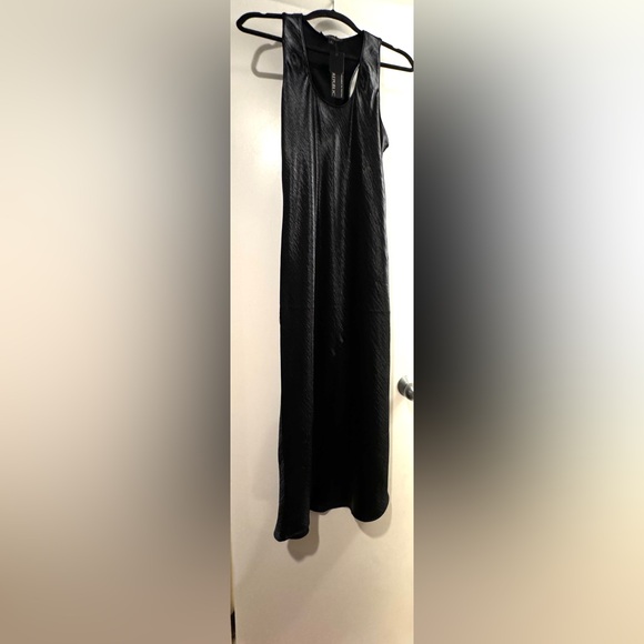 NWT!!!👠Bias Cut Midi Satin Dress - Black👠 - Picture 13 of 16